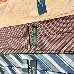 Hugo Boss Men's Multicolor Striped Ties